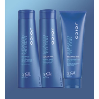 Kit Triplo Joico Moisture Recovery para Hidratar Cabelos Secos (Shampoo + Condicionador + Máscara) Kit Triplo Joico Moisture Recovery para Hidratar Cabelos Secos (Shampoo + Condicionador + Máscara)
