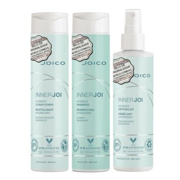 KIT DE HIDRATAÇÃO PARA OS FIOS E COURO CABELUDO HYDRATE JOICO KIT DE HIDRATAÇÃO PARA OS FIOS E COURO CABELUDO HYDRATE JOICO