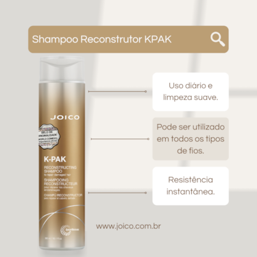 KIT DUO PARA REPARAÇÃO EM CABELOS DANIFICADOS K-PAK JOICO