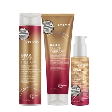 Kit Triplo Joico K-PAK Color Therapy Smart Release (Shampoo, Condicionador e Óleo de Brilho)