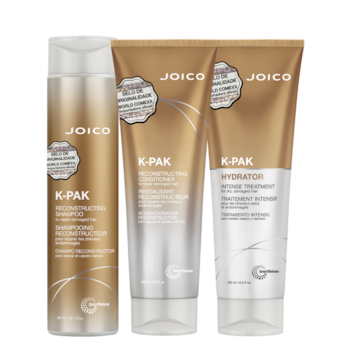 Kit Triplo Joico K-PAK Smart Release (Shampoo, Condicionador e Máscara) Kit Triplo Joico K-PAK Smart Release (Shampoo, Condicionador e Máscara)