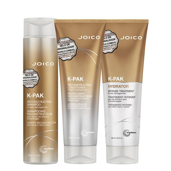 Kit Triplo Joico K-PAK Smart Release (Shampoo, Condicionador e Máscara)