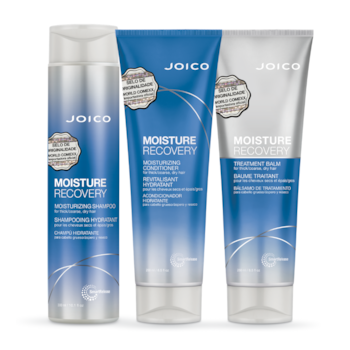 KIT TRIPLO JOICO MOISTURE RECOVERY DE HIDRATAÇÃO PROFUNDA EM CABELOS GROSSOS, CRESPOS E CACHEADOS