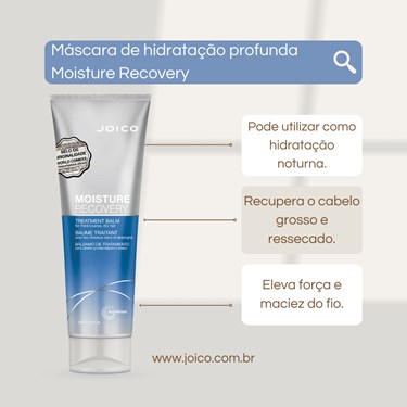 Kit Triplo Joico Moisture Recovery (Shampoo, Condicionador e Máscara)