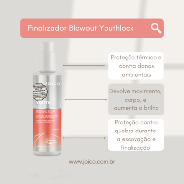 LEAVE-IN FINALIZADOR BLOWOUT CRÉME – JOICO YOUTHLOCK 177ML LEAVE-IN FINALIZADOR BLOWOUT CRÉME – JOICO YOUTHLOCK 177ML
