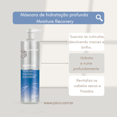 MÁSCARA DE HIDRATAÇÃO PROFUNDA - JOICO MOISTURE RECOVERY BALM 500 ml MÁSCARA DE HIDRATAÇÃO PROFUNDA - JOICO MOISTURE RECOVERY BALM 500 ml