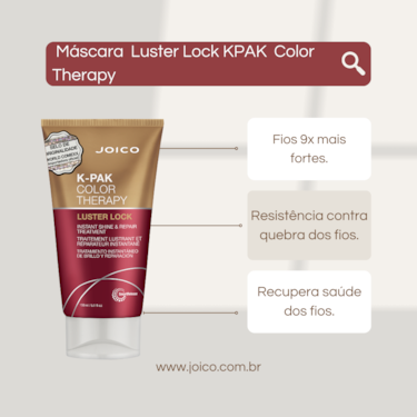 MÁSCARA DE NUTRIÇÃO PROFUNDA - JOICO K-PAK COLOR THERAPY 150 ml MÁSCARA DE NUTRIÇÃO PROFUNDA - JOICO K-PAK COLOR THERAPY 150 ml