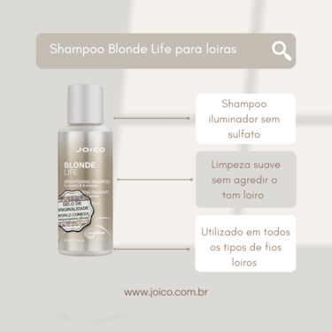 MINI KIT DUO PARA CABELOS LOIROS BLONDE LIFE JOICO MINI KIT DUO PARA CABELOS LOIROS BLONDE LIFE JOICO