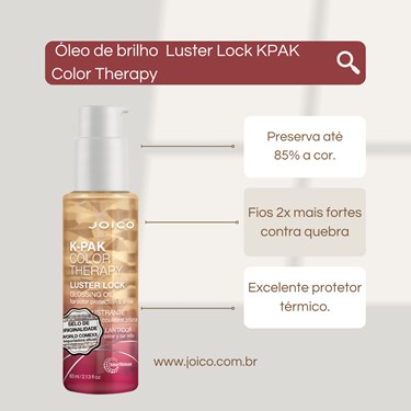 Óleo de Brilho Joico K-Pak Color Therapy Glossing Oil 63 ml