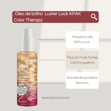 ÓLEO DE TRATAMENTO COM EFEITO GLOSS - JOICO K-PAK COLOR THERAPY 63 ml ÓLEO DE TRATAMENTO COM EFEITO GLOSS - JOICO K-PAK COLOR THERAPY 63 ml