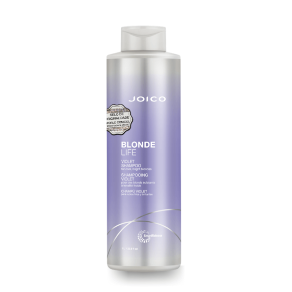 SHAMPOO DESAMARELADOR PARA CABELOS LOIROS - JOICO BLONDE LIFE 1000 ml
