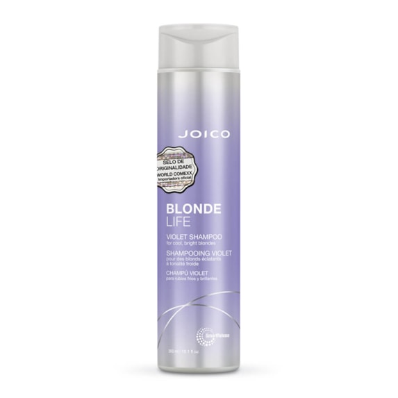 SHAMPOO DESAMARELADOR PARA CABELOS LOIROS - JOICO BLONDE LIFE 300 ml SHAMPOO DESAMARELADOR PARA CABELOS LOIROS - JOICO BLONDE LIFE 300 ml