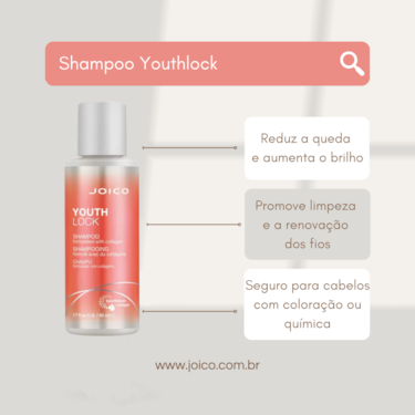 SHAMPOO PARA CABELOS FRAGILIZADOS – JOICO YOUTHLOCK 50ML SHAMPOO PARA CABELOS FRAGILIZADOS – JOICO YOUTHLOCK 50ML